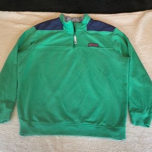 Large Vineyard Vines Teal/blue Shep Shirt